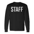 Staffer Staff Double Sided Front And Back Long Sleeve T-Shirt Gifts ideas