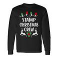 Stamp Name Christmas Crew Stamp Long Sleeve T-Shirt Gifts ideas