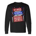 Stripes Stars And Baseball Spikes 4Th Of July Independence Long Sleeve T-Shirt Gifts ideas