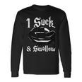 I Suck And Swallow Sexy Vampire Fangs Halloween Costume Halloween Costume Long Sleeve T-Shirt Gifts ideas