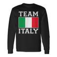 Team Italy Print Italian National Country Flag Italy Long Sleeve T-Shirt T-Shirt Gifts ideas