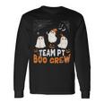 Team Pt Boo Crew Cute Ghost Halloween Physical Therapy Bats Long Sleeve T-Shirt Gifts ideas