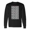 Techno Revolution For Edm Fanatics & Party Enthusiasts Edm Long Sleeve T-Shirt T-Shirt Gifts ideas