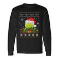 Tennis Ugly Sweater Christmas Pajama Lights Sport Lover Long Sleeve T-Shirt Gifts ideas