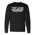 Top Dad Fathers Day For Daddy Dad Retro Patriotic Long Sleeve T-Shirt Gifts ideas