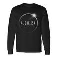 Totality 04082024 Total Solar Eclipse April 8 2024 Eclipse Long Sleeve T-Shirt Gifts ideas