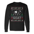 Ugly Christmas Sweater Goat Ugly Xmas Long Sleeve T-Shirt Gifts ideas