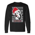 Ugly Christmas Sweater Style Merry Kissmas Long Sleeve T-Shirt Gifts ideas