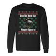 Ugly Christmas Sweater Style Plague Doctor Long Sleeve T-Shirt Gifts ideas