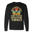 Never Underestimate Dart Player Born In 1960 Dart Darts Long Sleeve T-Shirt Gifts ideas Never Underestimate Dart Player Born In 1960 Dart Darts Long Sleeve T-Shirt Gifts ideas