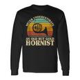 Never Underestimate An Old Hornist French Horn Player Bugler Long Sleeve T-Shirt Gifts ideas