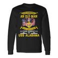 Never Underestimate Uss Alabama Bb60 Battleship Long Sleeve T-Shirt T-Shirt Gifts ideas