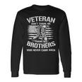 Veteran Vets Thank My Brothers Who Never Came Back 195 Veterans Long Sleeve T-Shirt Gifts ideas