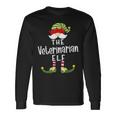 Veterinarian Elf Group Christmas Pajama Party Long Sleeve T-Shirt Gifts ideas