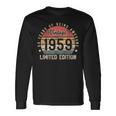 Vintage 1959 64 Year Old For Man Woman 64Th Birthday Long Sleeve Gifts ideas