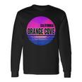 Vintage Orange Cove Vaporwave California Long Sleeve T-Shirt Gifts ideas