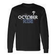 Vintage Red October Philly Philadelphia Baseball Long Sleeve T-Shirt T-Shirt Gifts ideas