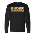 Vintage Retro 70S 80S Style Hometown Of Rhome Tx Long Sleeve T-Shirt Gifts ideas