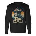 Vintage Retro Goat Dad Best Goat Daddy Fathers Day Long Sleeve T-Shirt Gifts ideas