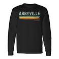 Vintage Stripes Abbyville Ks Long Sleeve T-Shirt Gifts ideas