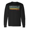 Vintage Stripes Abesville Mo Long Sleeve T-Shirt Gifts ideas