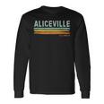 Vintage Stripes Aliceville Il Long Sleeve T-Shirt Gifts ideas