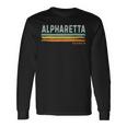 Vintage Stripes Alpharetta Ga Long Sleeve T-Shirt Gifts ideas
