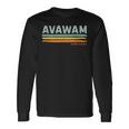 Vintage Stripes Avawam Ky Long Sleeve T-Shirt Gifts ideas