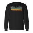 Vintage Stripes Lyford Crossing Nh Long Sleeve T-Shirt Gifts ideas