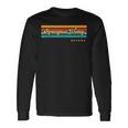 Vintage Sunset Stripes Amargosa Valley Nevada Long Sleeve T-Shirt Gifts ideas