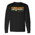 Vintage Sunset Stripes Amite Louisiana Long Sleeve T-Shirt Gifts ideas