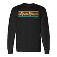 Vintage Sunset Stripes Apple Grove Ohio Long Sleeve T-Shirt Gifts ideas