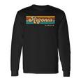 Vintage Sunset Stripes Argonia Kansas Long Sleeve T-Shirt Gifts ideas