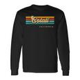 Vintage Sunset Stripes Cotati California Long Sleeve T-Shirt Gifts ideas
