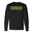 Vintage Sunset Stripes East Rockaway New York Long Sleeve T-Shirt Gifts ideas