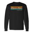 Vintage Sunset Stripes Hidden Hills Tennessee Long Sleeve T-Shirt Gifts ideas