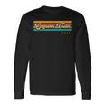 Vintage Sunset Stripes Laguna Vista Texas Long Sleeve T-Shirt Gifts ideas