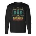 Vintage I Have Two Titles Dad And Papa Fathers Day Long Sleeve T-Shirt T-Shirt Gifts ideas