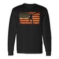Vintage Us Flag SkateboardingRetro Skateboard Long Sleeve T-Shirt Gifts ideas