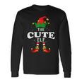 Xmas Cute Elf Family Matching Christmas Pajama Long Sleeve T-Shirt Gifts ideas
