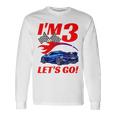 3 Year Old 3Rd Racing Racecar Birthday Party Boys Girls Long Sleeve T-Shirt Gifts ideas