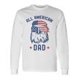 All American Dad Patriotic Eagle Sunglasses Us Flag 4Th July Long Sleeve T-Shirt Gifts ideas