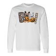 Boo Halloween French Bulldog Dog Frenchie Pumpkin Crew Long Sleeve T-Shirt Gifts ideas
