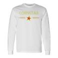 Corn Star Retro 80S Cornhole Team Vintage Graphic 80S Vintage Long Sleeve T-Shirt Gifts ideas