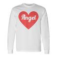I Heart Angel First Names And Hearts I Love Angel Long Sleeve T-Shirt Gifts ideas