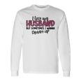 Leopard I Love My Husband But Sometimes I Wanna Square Up Long Sleeve T-Shirt Gifts ideas