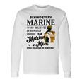 Marine Who Believes Himself Is A Marine Mom Veterans Shirt Long Sleeve T-Shirt Gifts ideas