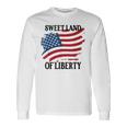 Memorial Day Sweet Land Of Liberty American Flag Long Sleeve T-Shirt Gifts ideas