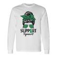 Messy Bun Sunglasses Support Squad Liver Disease Awareness Long Sleeve T-Shirt T-Shirt Gifts ideas