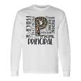 Principal Typography Principal First Day Of Back To School Long Sleeve T-Shirt Gifts ideas